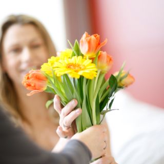Blumen für eine Patientin