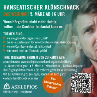 Anzeiige: Hanseatischer Klönschnack - Das Webinar
