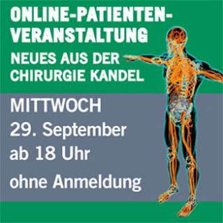 Hier war eine Grafik-Online-Veranstaltung -Neues aus der Chirurgie Kandel