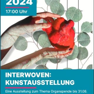 Hier war ein Bild: Kunstausstellung Organspende
