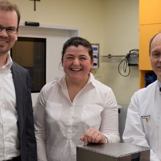 Professor Dr. Heiko Graichen, Stephanie Ritt und Marius Aach. 