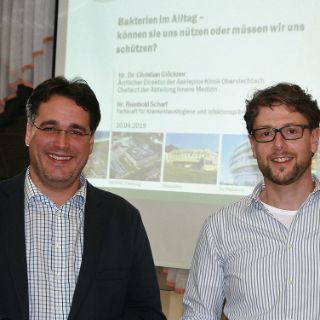 Dr. Christian Glöckner (li.) und Reinhold Scharf.