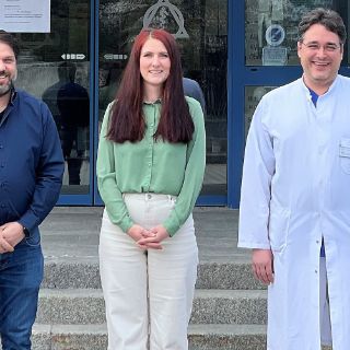 Steffen König, Christina Schäffer und Dr. Christian Glöckner