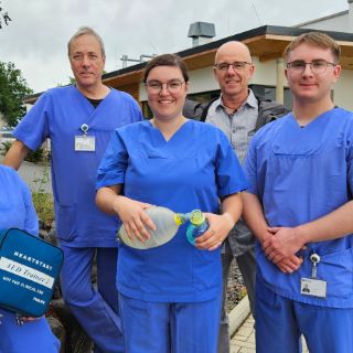 Das Bild zeigt die Mitglieder vom Training