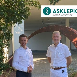 Das Bild zeigt den neuen ÄD Dr. Eisenbeis und den GF Hr. Jansen 