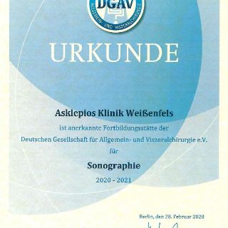 Urkunde DGAV