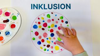 Bild: Inklusion Bunte Farbtupfer