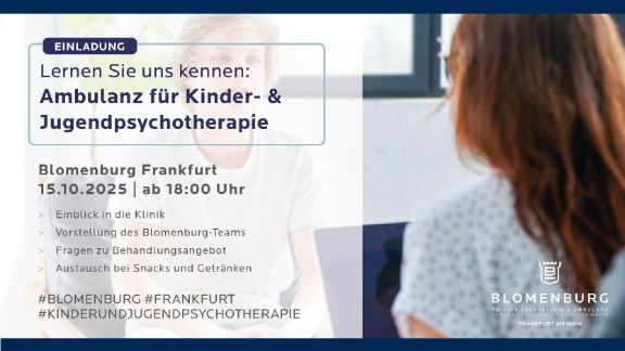 Einladungsgrafik Kinder- und Jugendpsychotherapie