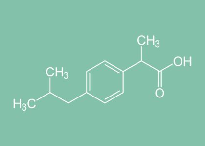 Grafik: Chemische Formel Ibuprofen
