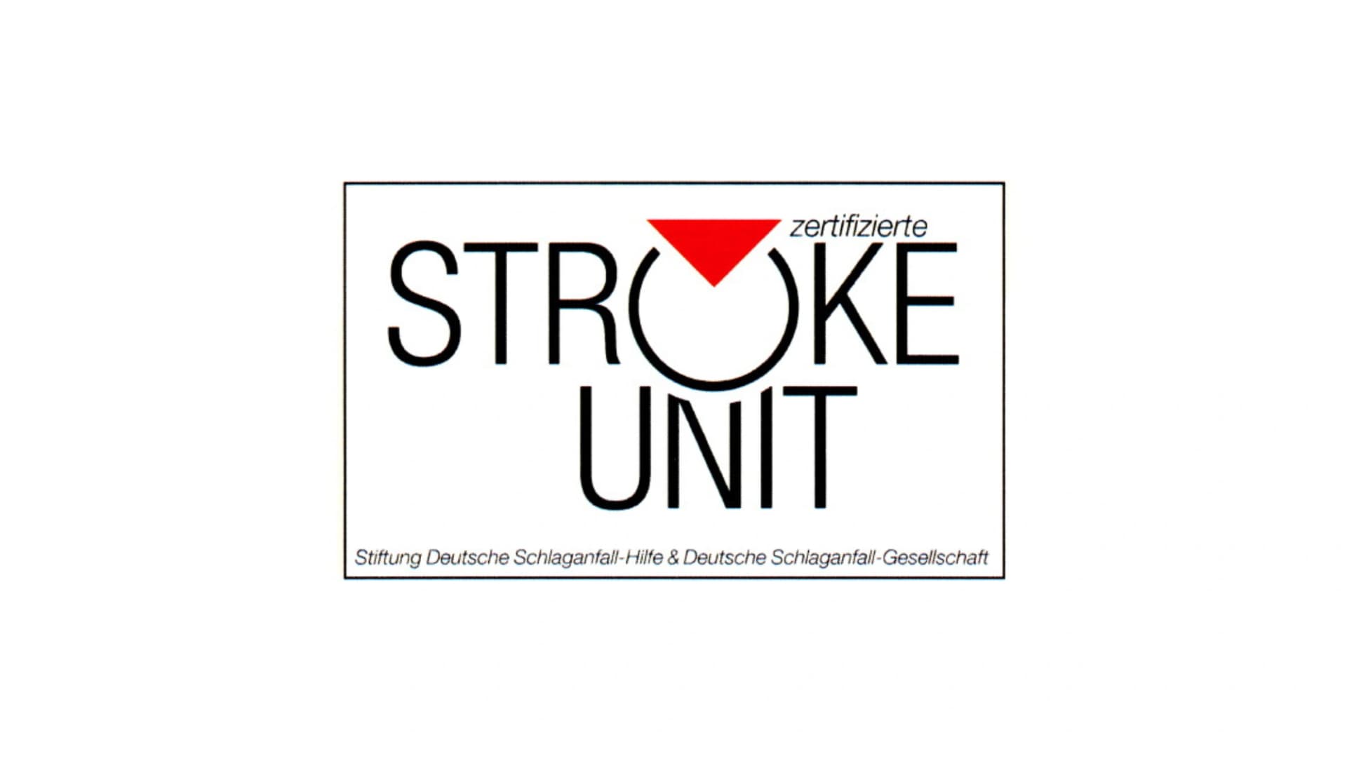 Das Bild zeigt das Logo der Zertifizierung "Stroke Unit". Stroke Unit steht für Schlaganfalleinheit. Die Stroke Unit der Abteilung für Neurologie der Asklepios Klinik St. Georg arbeitet nach definierten Qualitätsrichtlinien und bietet ihren Patienten eine leitliniengerechte Behandlung gemäß den gemeinsamen Kriterien der Deutschen Schlaganfall-Gesellschaft und der Stiftung Deutsche Schlaganfall-Hilfe.