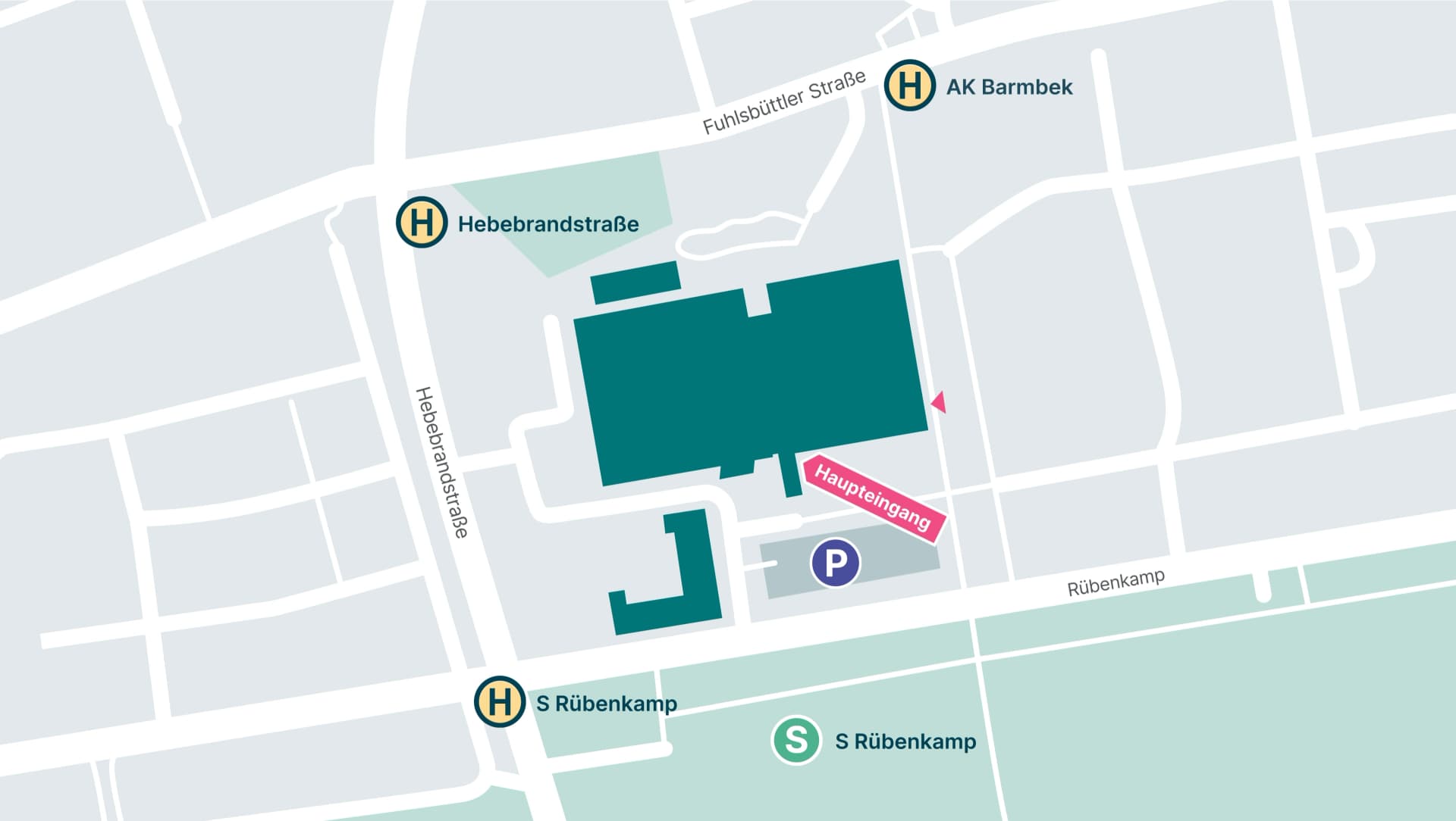Lageplan Asklepios Klinik Barmbek