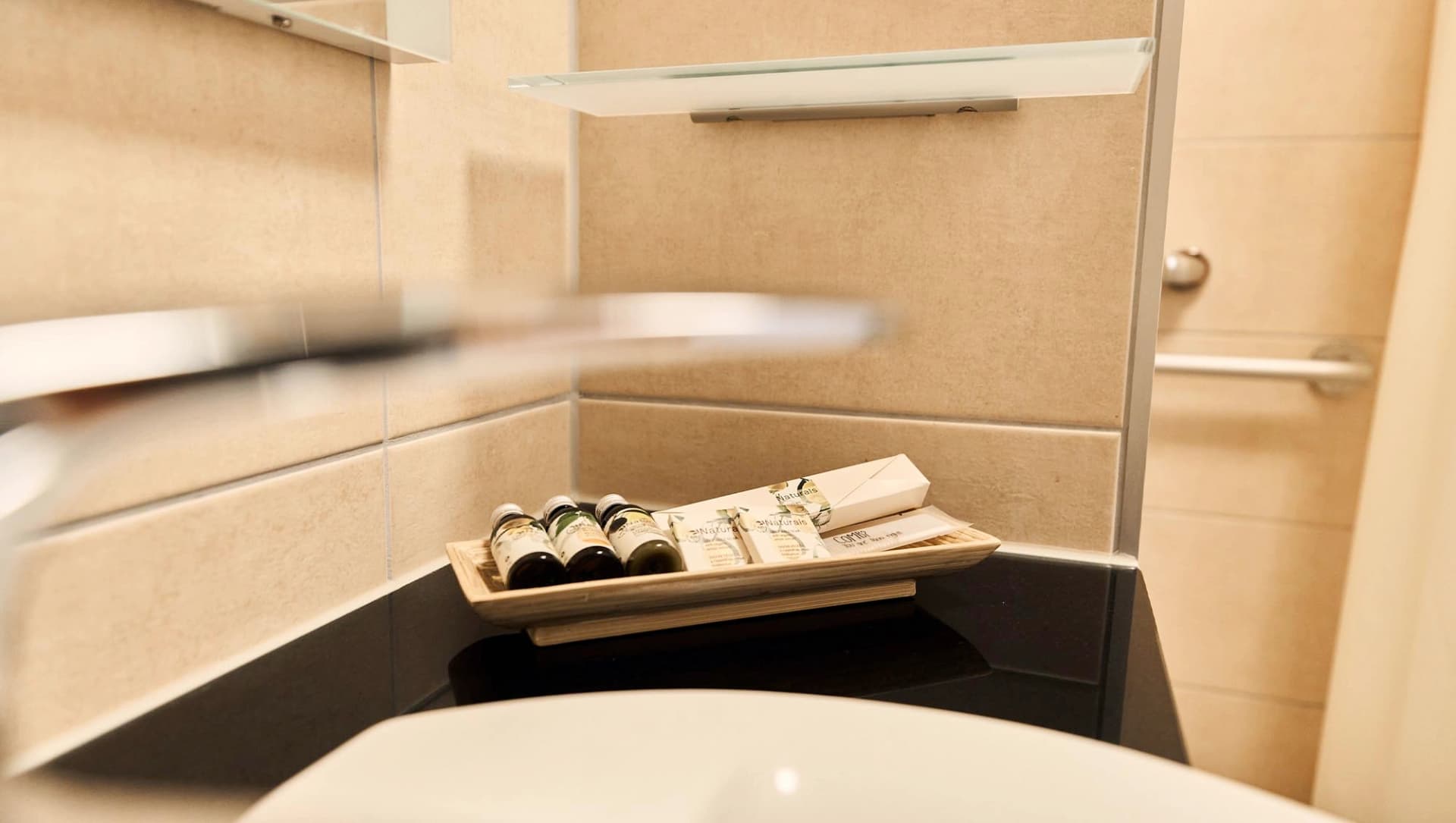 Das Bild zeigt das Waschbecken im Badezimmer der Privita.