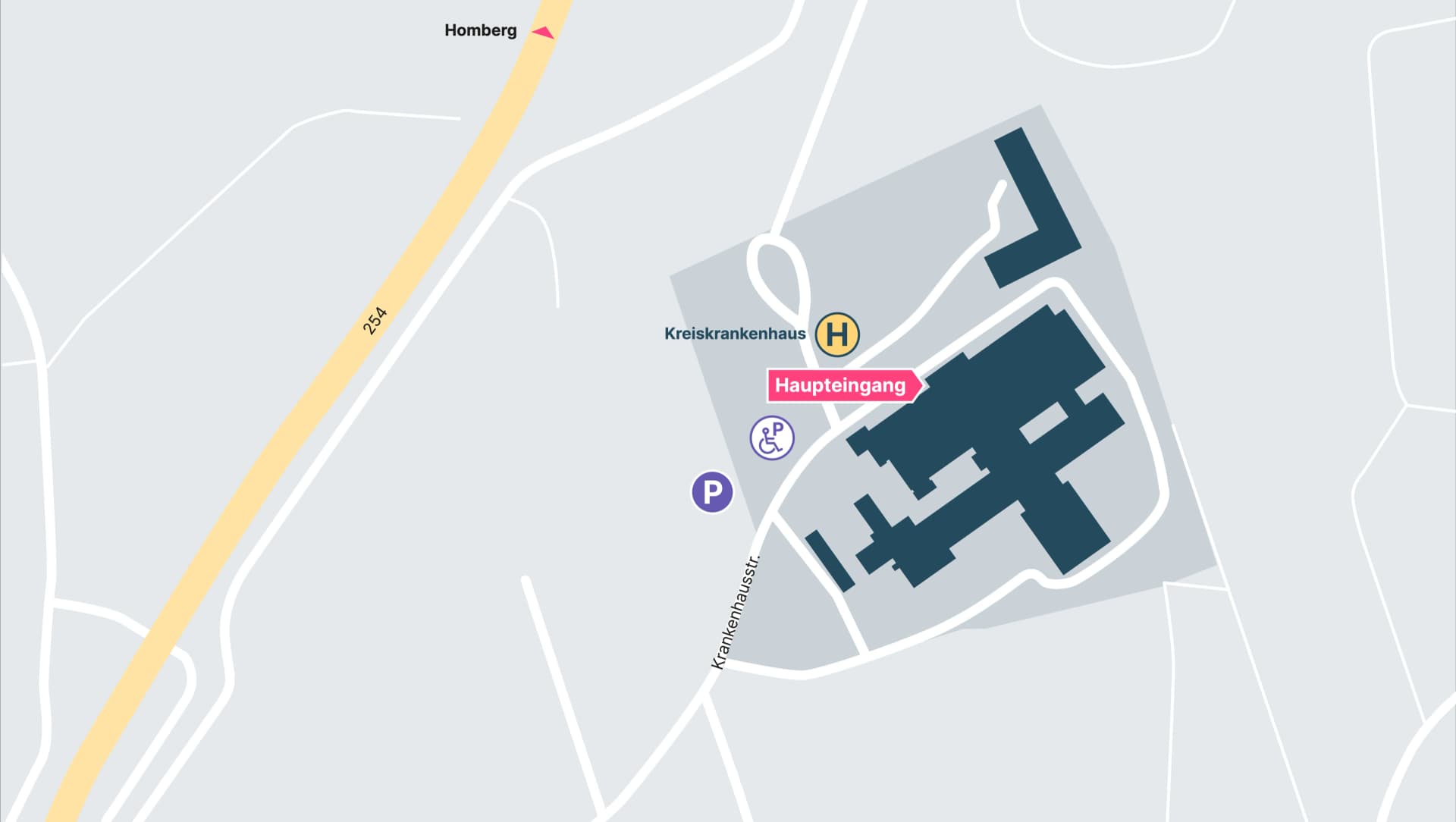 Klinikplan der Asklepios Klinik Schwalmstadt