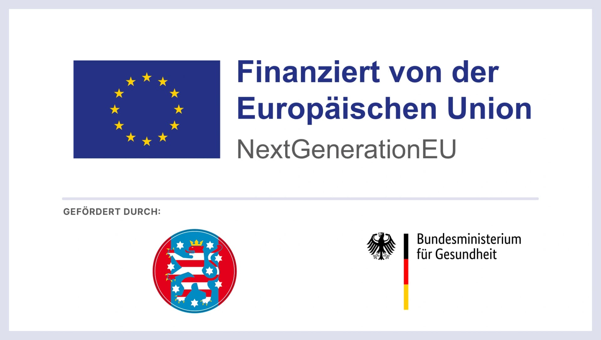 Das Bild umfasst eine Logocollage aus den Logos EU, KHZF, Thueringen, Bund