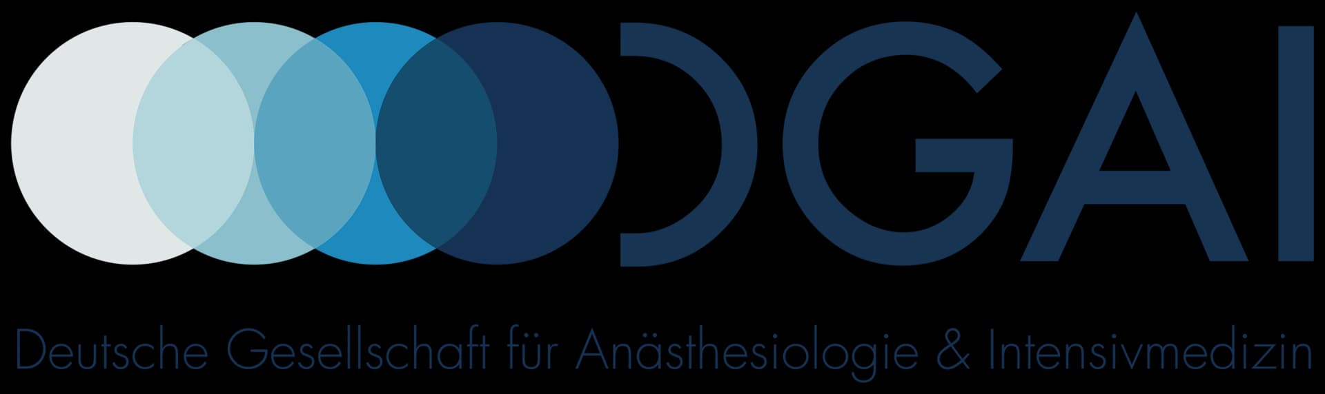 Das Bild zeigt das Lodo der Deutschen Gesellschaft für Anästhesiologie u Intensivmedizin