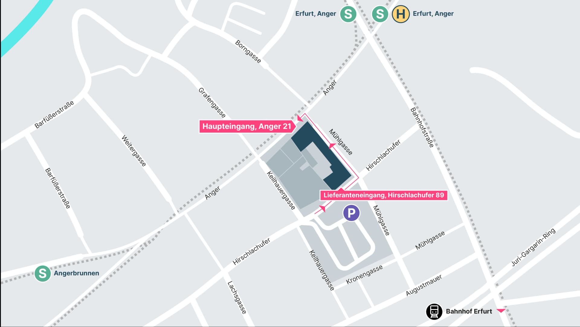 Asklepios Private Tagesklinik Erfurt: Lageplan