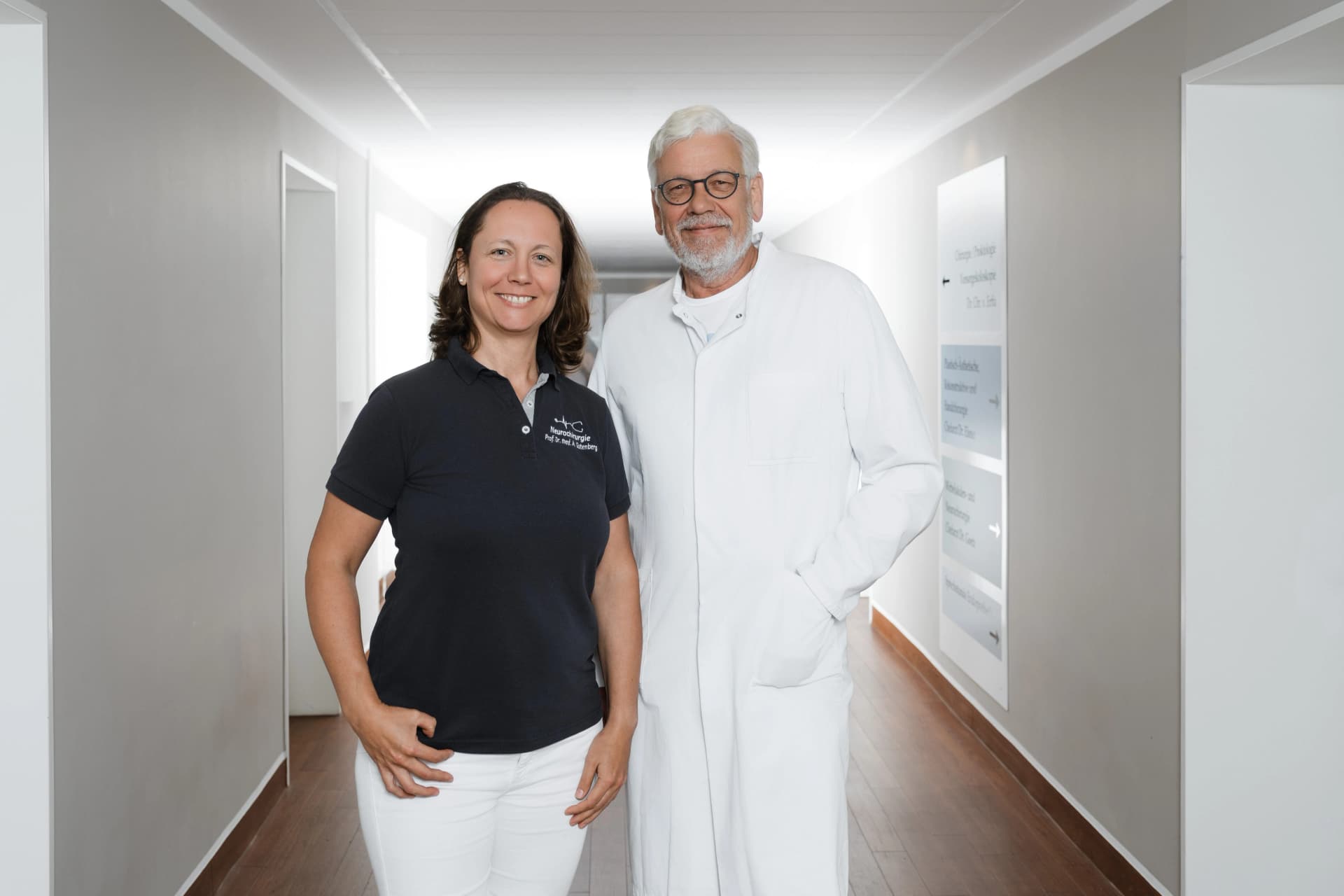Bild: Professor Gutenberg und Doktor Goetz nebeneinander