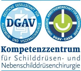 Das Motiv zeigt das Logo des Zertifikats "Kompetenzzentrum Schilddrüse"