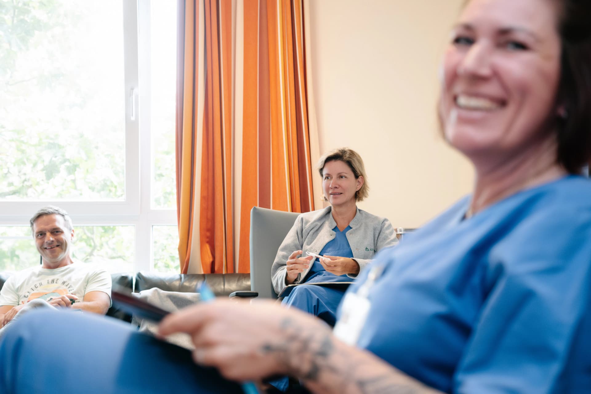 Bild: Besprechung auf der Palliativstation
