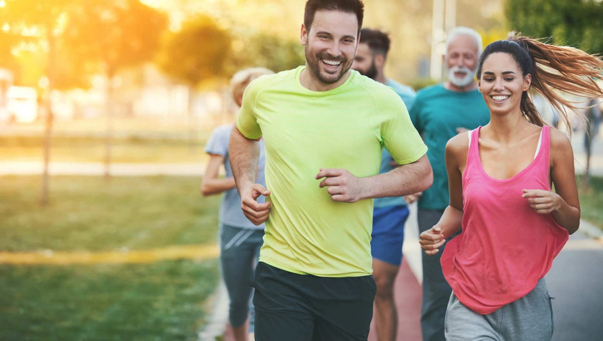 Bild: Lauftraining in der Gruppe