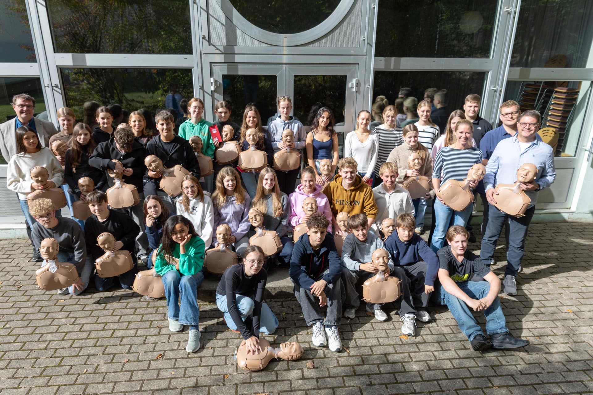 Das Motiv zeigt die Schüler der Melanchthon Schule