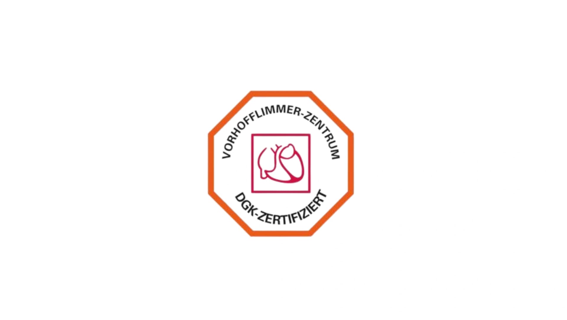 Logo Vorhofflimmerzentrum - DGK zertifiziert
