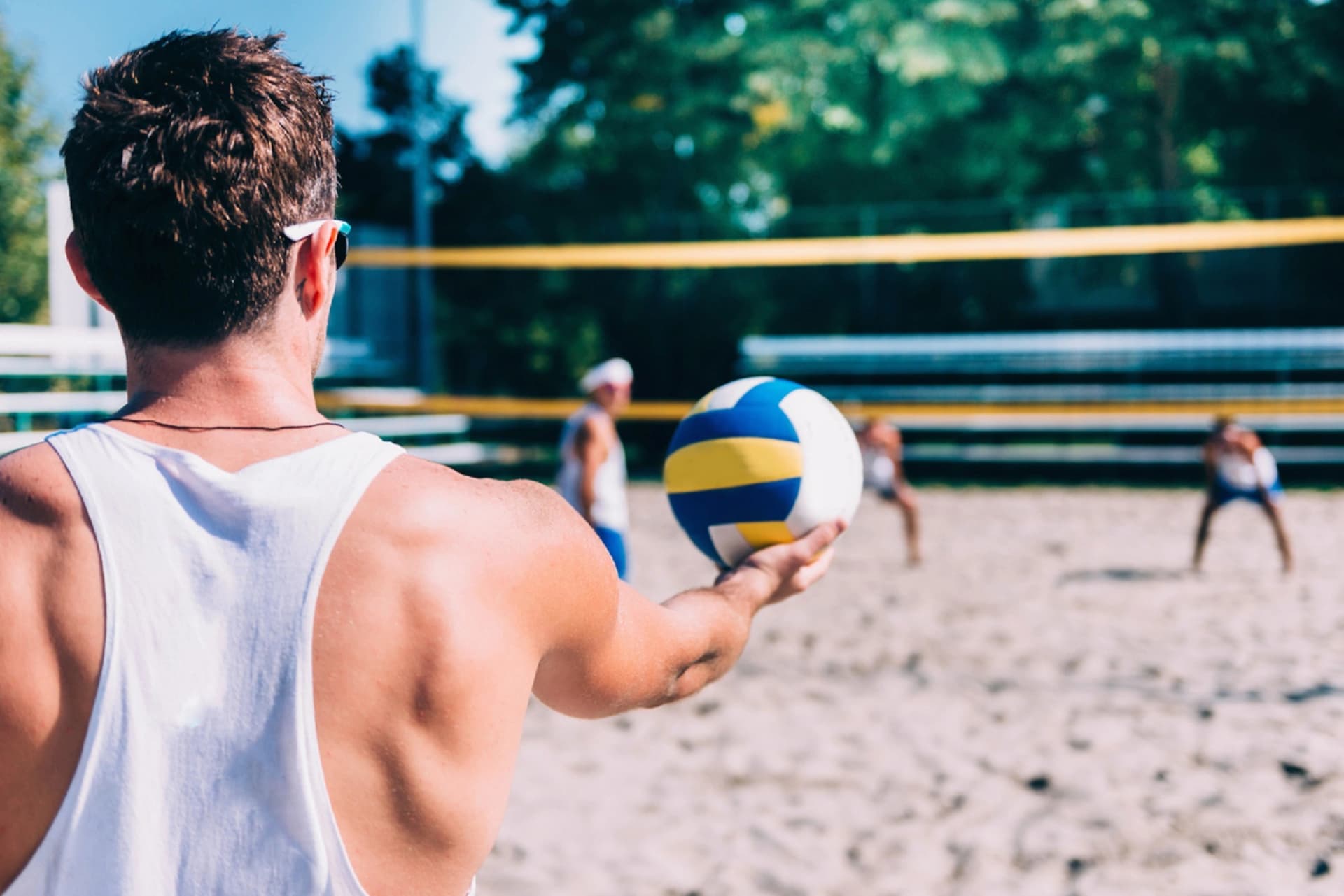 Beachvolleyball Sport Sommer Sand Ball