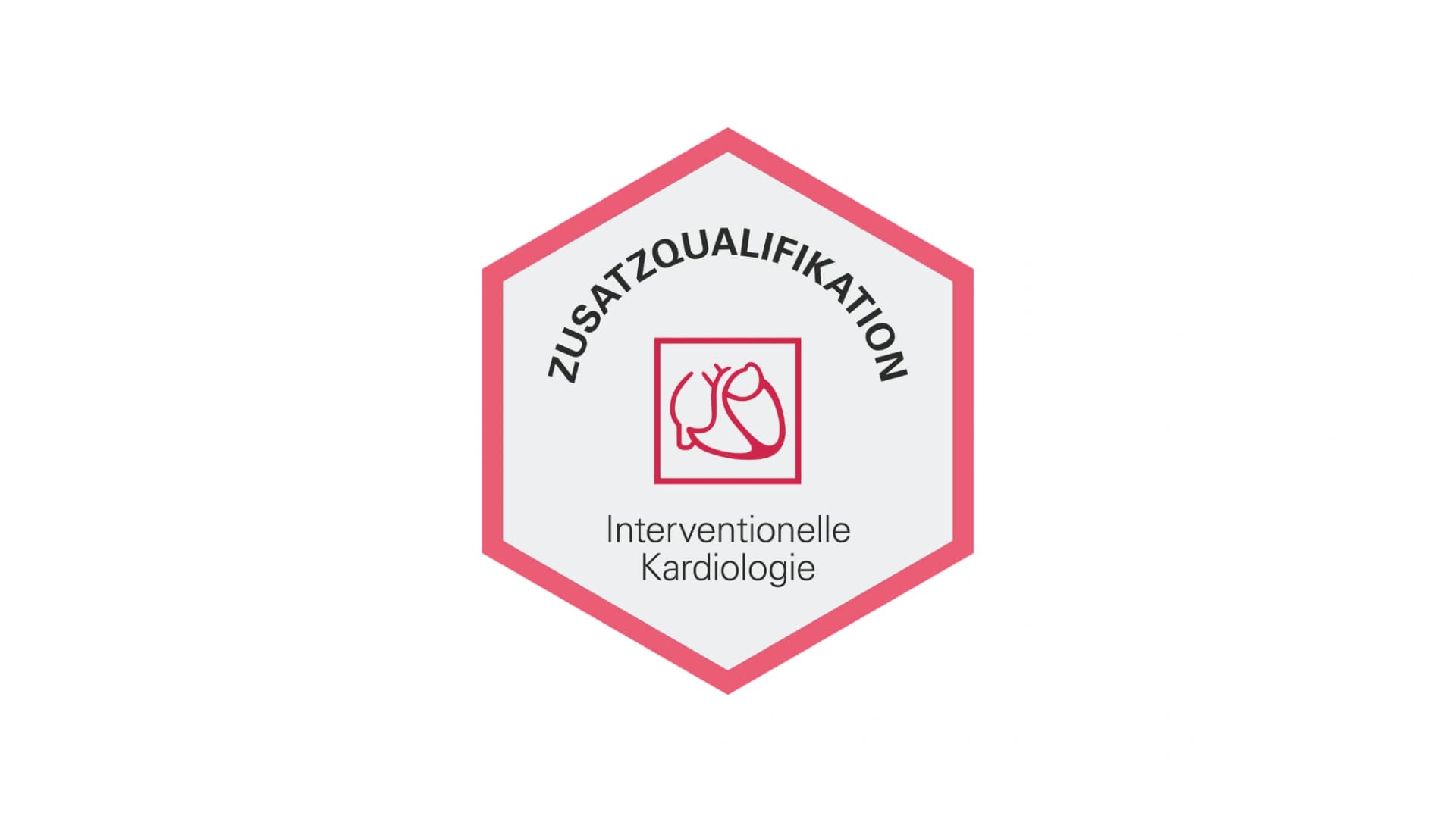 Das Bild zeigt das Logo der Zertifizierung "Zusatzqualifikation Interventionelle Kardiologie" der Deutschen Gesellschaft für Kardiologie.