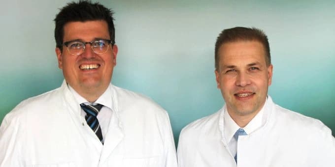 Priv. Doz. Dr. med. Holger Maul, Prof. Dr. med. Gerhard Gebauer, v.l.n.r