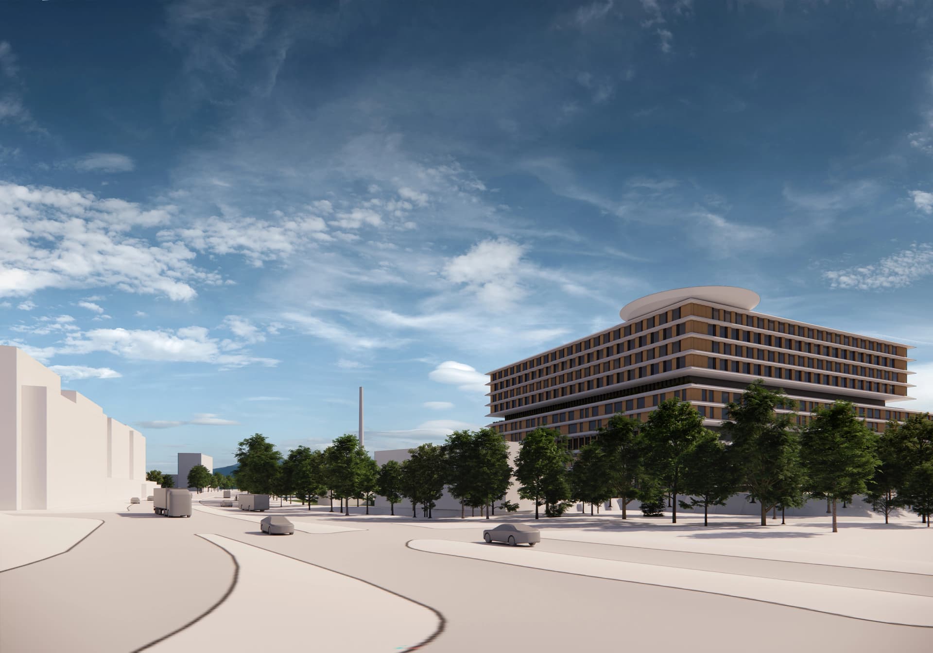Bild: Neubau Asklepios Klinik Altona Ansicht Behringstraße
