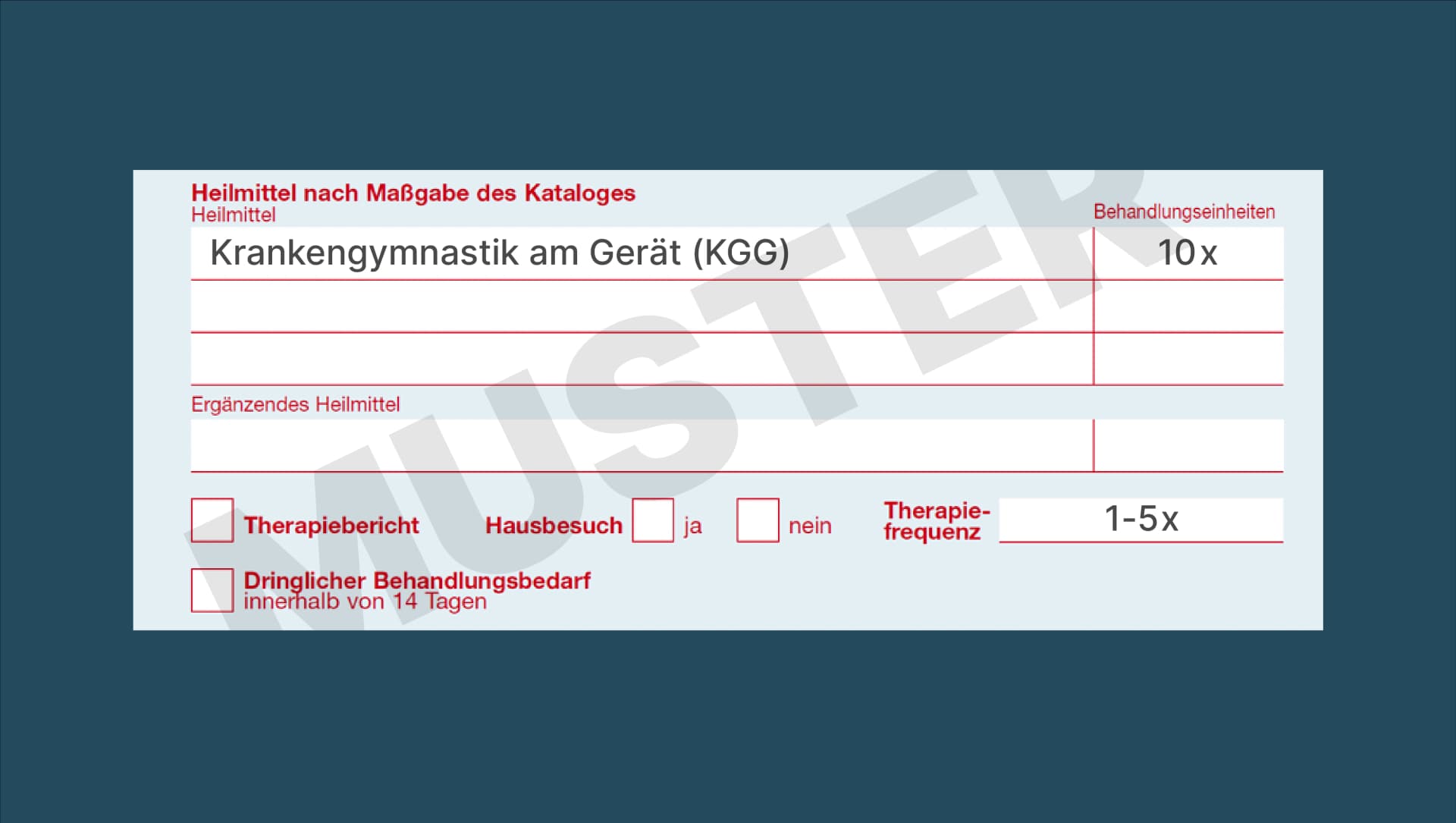 Ausfüllhilfe des Neurologischen Therapiezentrums St. Georg: Basisverordnung Ergotherapie Krankengymnastik am Gerät