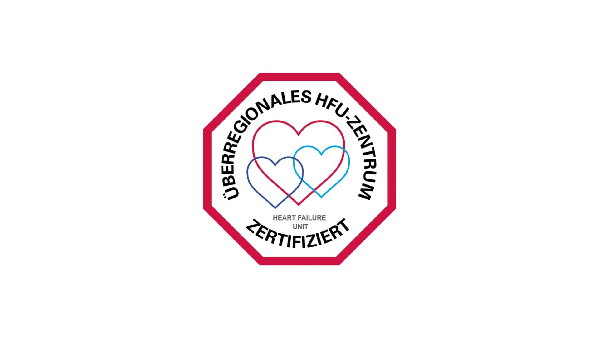 Das Bild zeigt die Zertifizierung "Überregionales HFU-Zentrum". HFU steht für Heart Failure Unit. Patienten mit einer Herzinsuffizienz (Herzschwäche, englisch Heart Failure) werden bei uns in einer spezialisierten Herzinsuffizienz-Einheit behandelt, die durch die Deutsche Gesellschaft für Kardiologie, Herz- und Kreislaufforschung e.V. und die Deutsche Gesellschaft für Thorax-, Herz- und Gefäßchirurgie als überregionale Heart Failure Unit ausgezeichnet worden ist. Patienten mit einer Herzinsuffizienz (Herzschwäche, englisch Heart Failure) werden in unserer Klinik in einer spezialisierten Herzinsuffizienz-Einheit behandelt, die durch die Deutsche Gesellschaft für Kardiologie, Herz- und Kreislaufforschung e.V. und die Deutsche Gesellschaft für Thorax-, Herz- und Gefäßchirurgie als überregionale Heart Failure Unit ausgezeichnet worden ist.