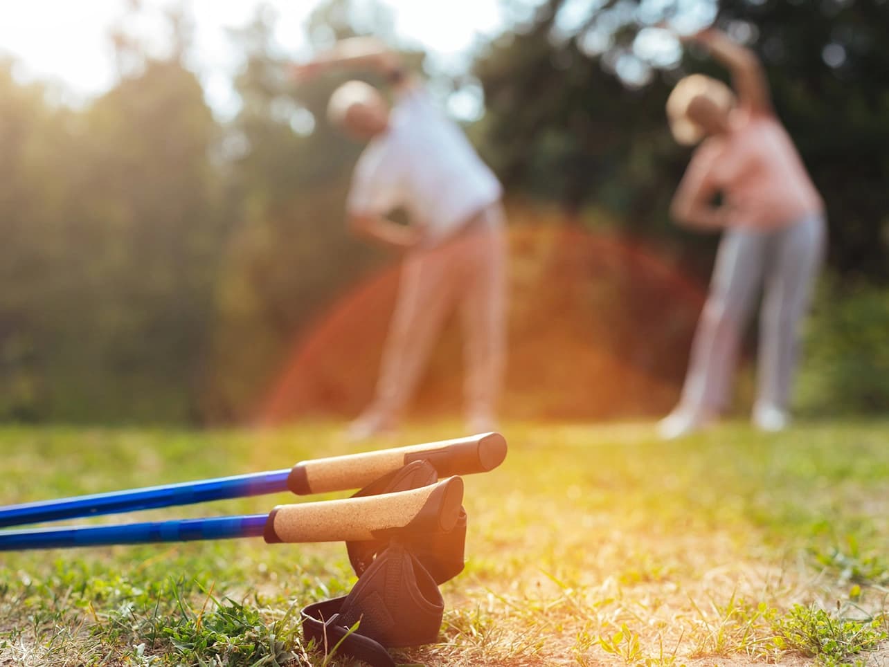 Bild: Paar macht Sport