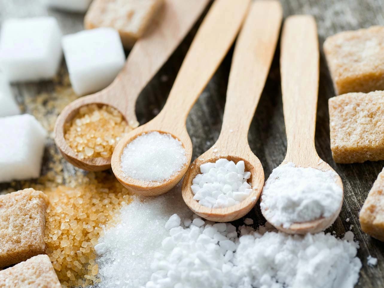 Bild: Verschiedene Zuckersorten