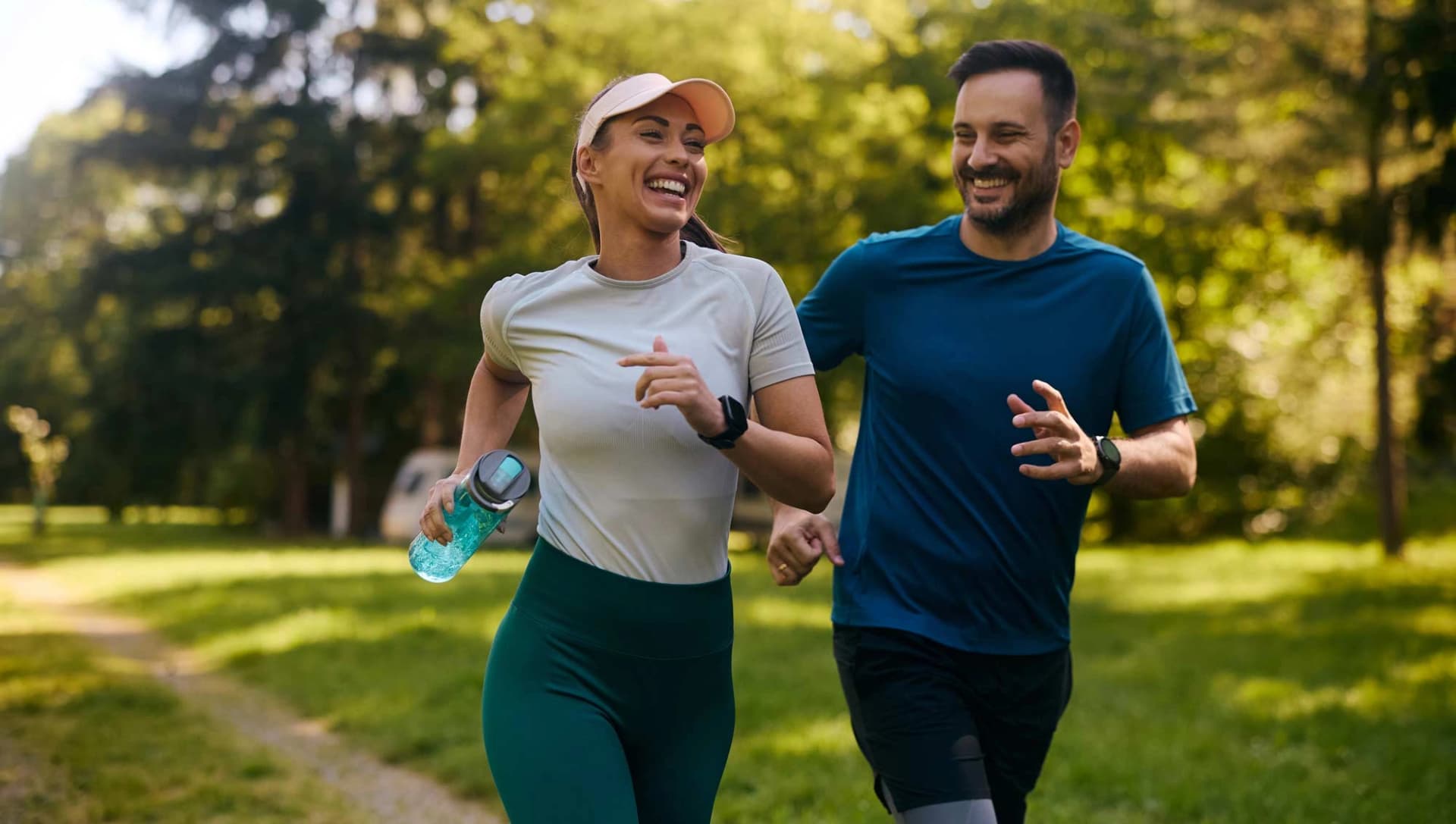 Bild: Pärchen beim Joggen