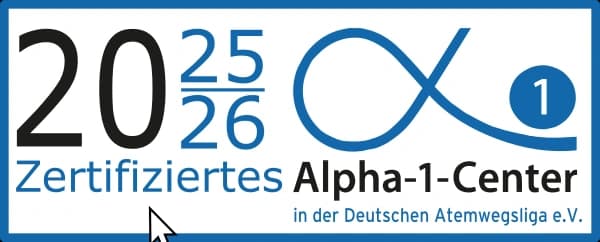 Logo: Zertifiziertes Alpha-1-Center