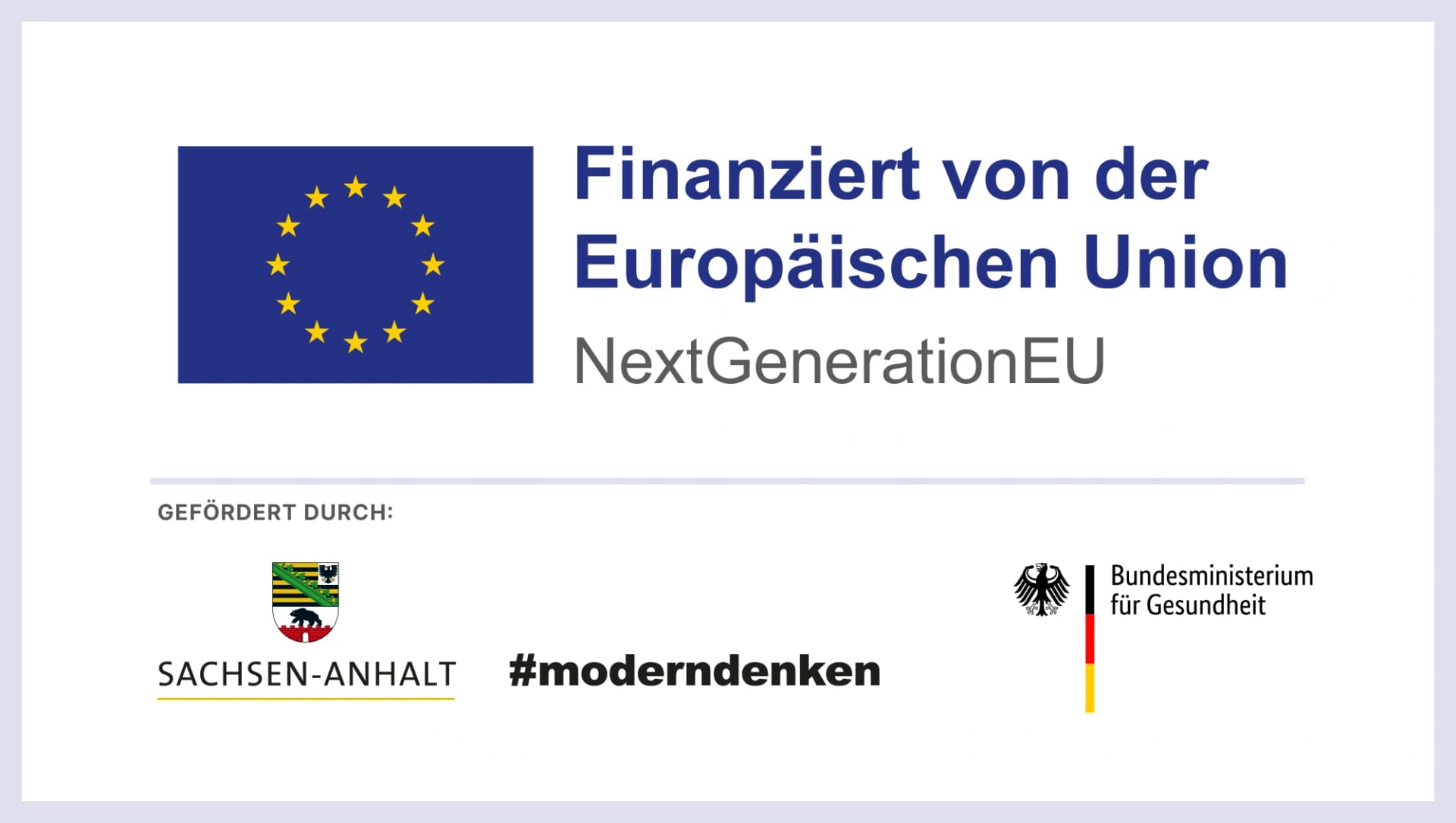 Das Bild umfasst eine Logocollage aus den Logos EU, Sachsen-Anhalt, Bund