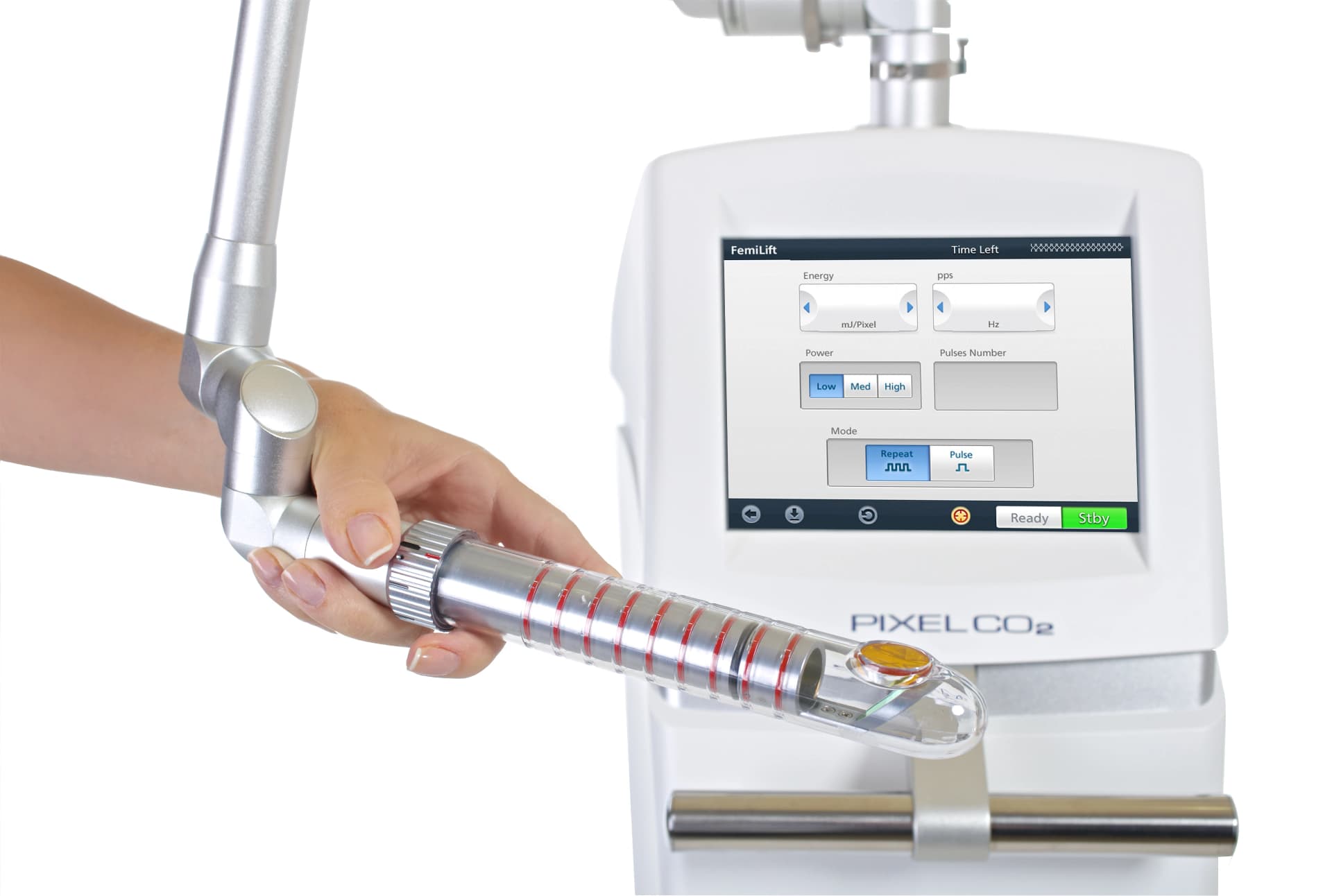 Das Motiv zeigt das Gerät Femilift Laser