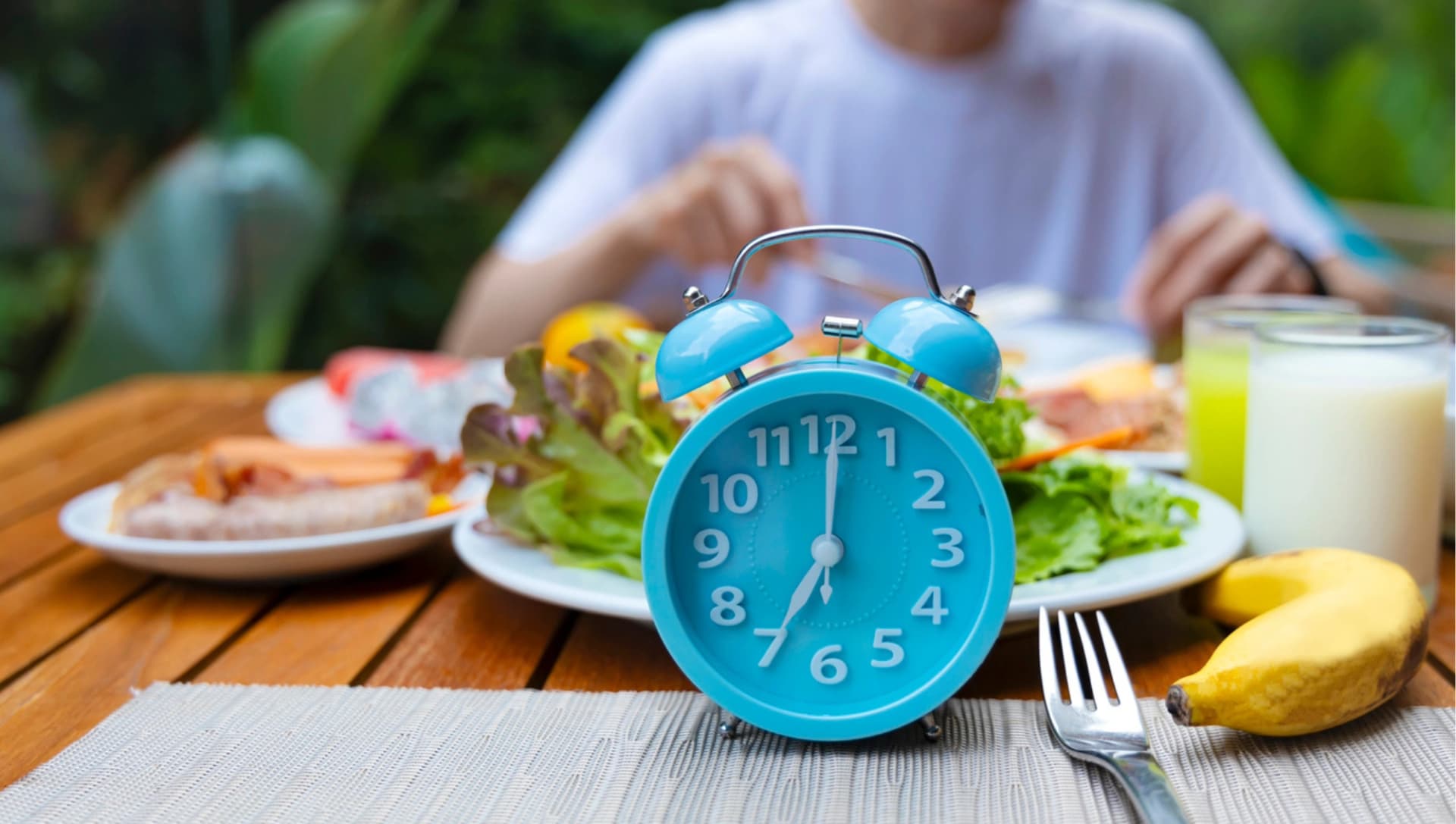 Uhr, Essen, Fasten, Frühstückstisch