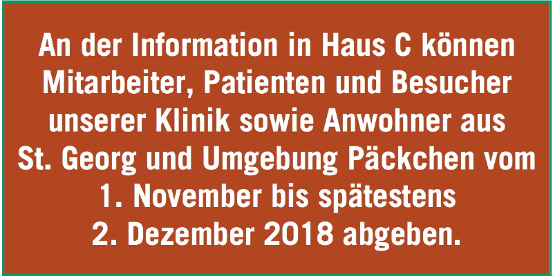 Abgabe Weihnachtspäckchen Textfeld Abgabe Weihnachtspäckchen