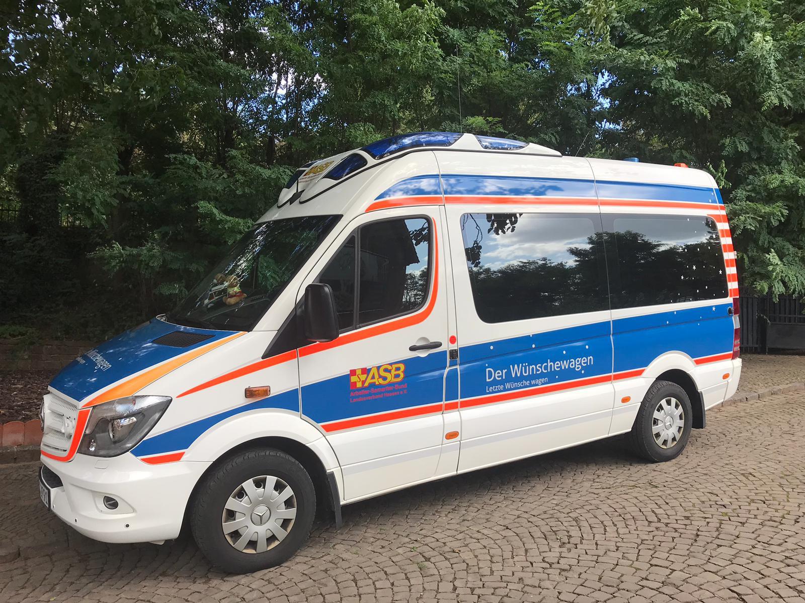 Wünschewagen des ASB Bild:Wünschewagen des ASB