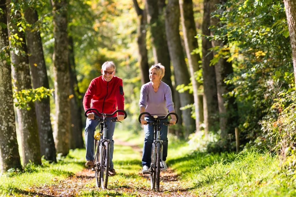 Radfahren Radfahrer im Altmühltal