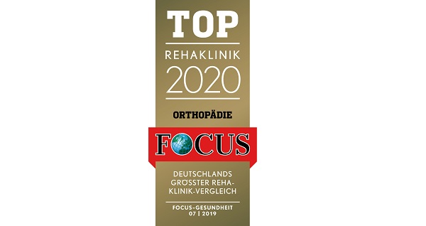 Top Rehaklinik 2020 Logo: Focus Top Rehaklinik 2020