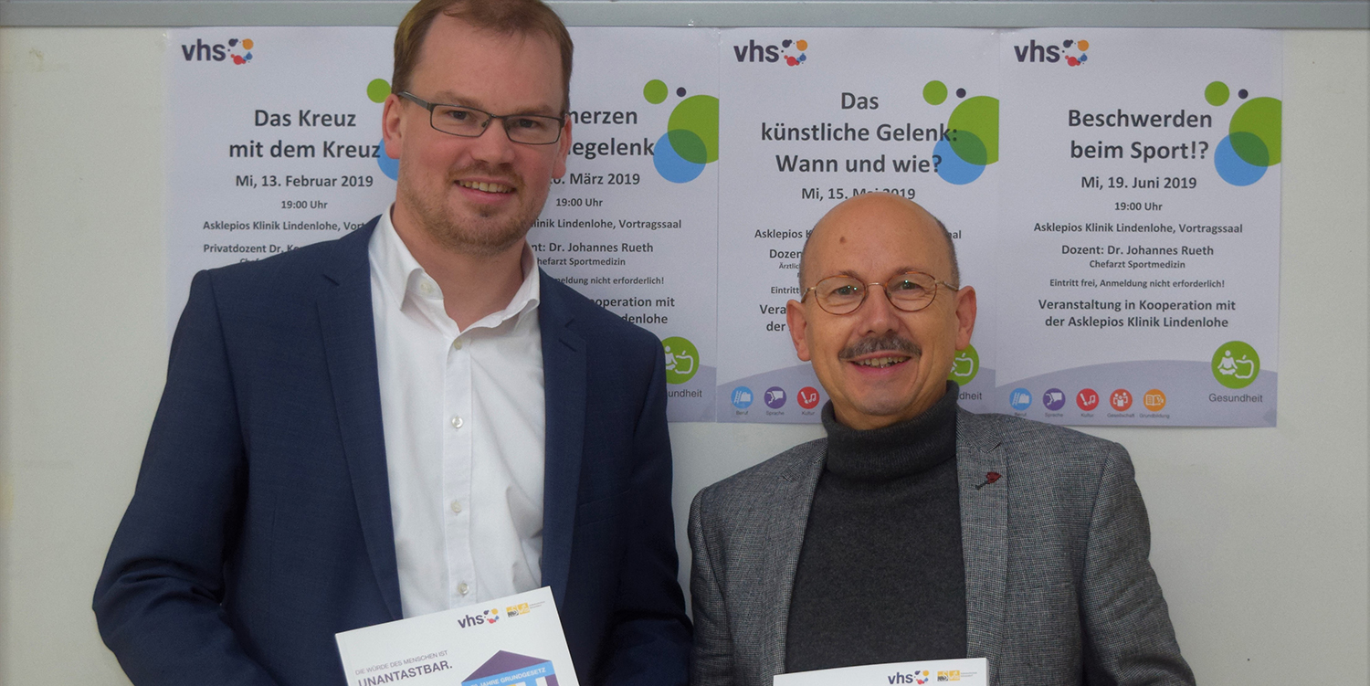 Asklepios Orthopädische Klinik Lindenlohe und Volkshochschule Schwandorf kooperieren Asklepios Orthopädische Klinik Lindenlohe und Volkshochschule Schwandorf kooperieren