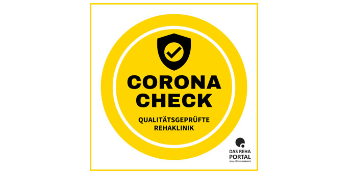 Corona Check-Siegel von Das Reha Portal Bild: Corona Check-Siegel von Das Reha Portal