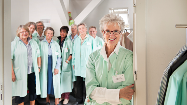 Grüne Damen und Herren Asklepios Klinik St. Georg Foto Grüne Damen und Herren