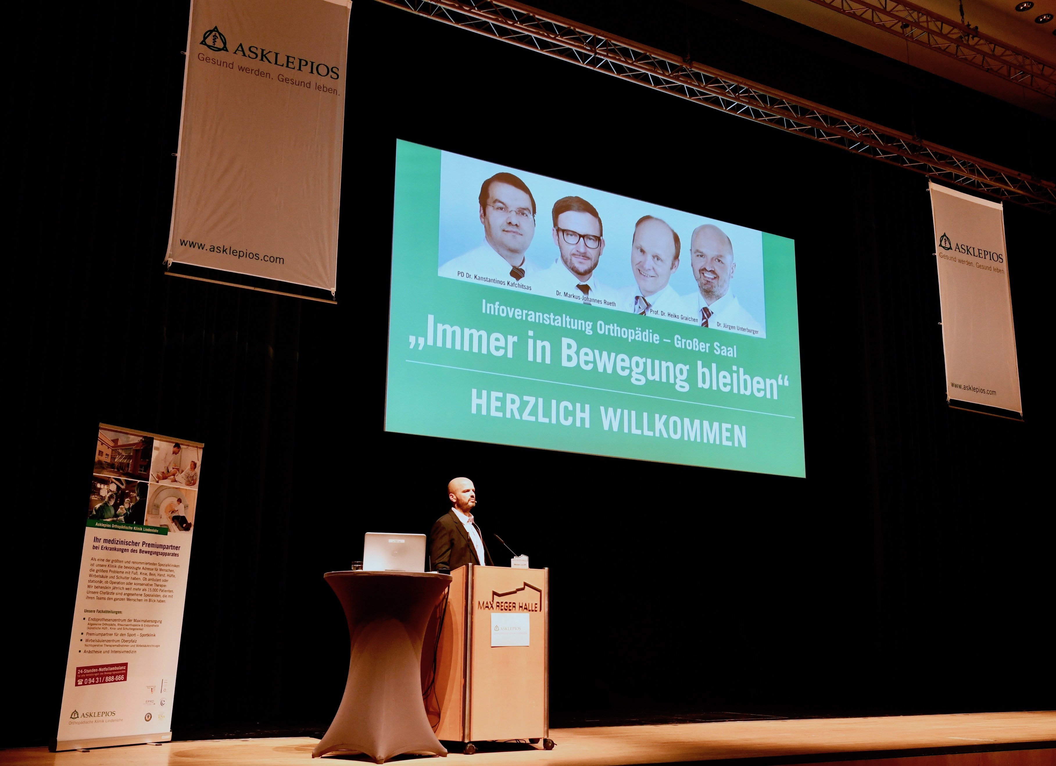 Patienteninfo gab Einblick in das orthopädische Spektrum Patienteninfo der Asklepios Orthopädische Klinik Lindenlohe in der Max-Reger-Halle Weiden gab Einblick in das orthopädische Spektrum