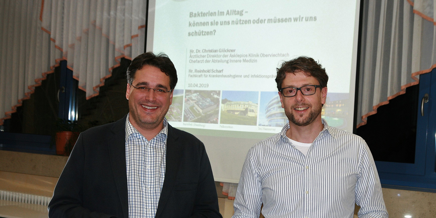 Dr. Christian Glöckner (li.) und Reinhold Scharf. Dr. Christian Glöckner (li.) und Reinhold Scharf.