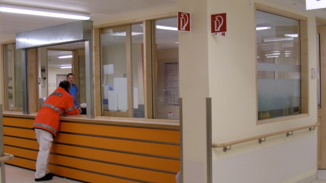 Zentrale Notaufnahme, Empfangstresen Zentrale Notaufnahme, Empfangstresen