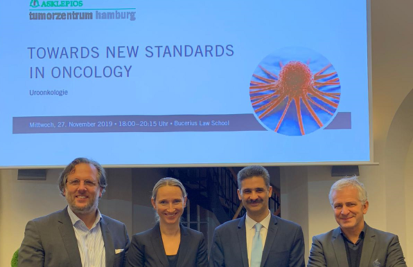 Veranstaltung Towards New Standards in Oncology mit dem Schwerpunkt Uroonkologie in die Bucerius Law School mit Prof. Dr. Christian Wülfing, Prof. Dr. Nina Wagener, Prof. Dr. Karim Fizazi, Prof. Dr. Dirk Arnold Bild: Veranstaltung Towards New Standards in Oncology mit dem Schwerpunkt Uroonkologie in die Bucerius Law School mit Prof. Dr. Christian Wülfing, Prof. Dr. Nina Wagener, Prof. Dr. Karim Fizazi, Prof. Dr. Dirk Arnold